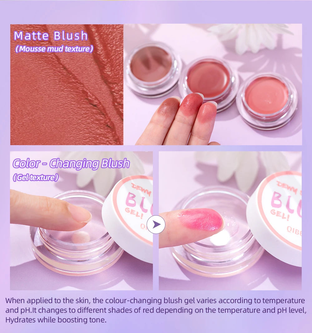 QIBEST Lipstick Blush Stick Eyes Cheek Lip Tint Buildable in USA