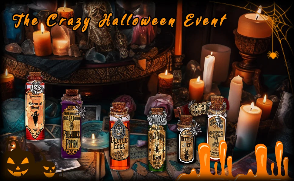 Halloween Potion Bottles Cork Halloween Decorations in USA