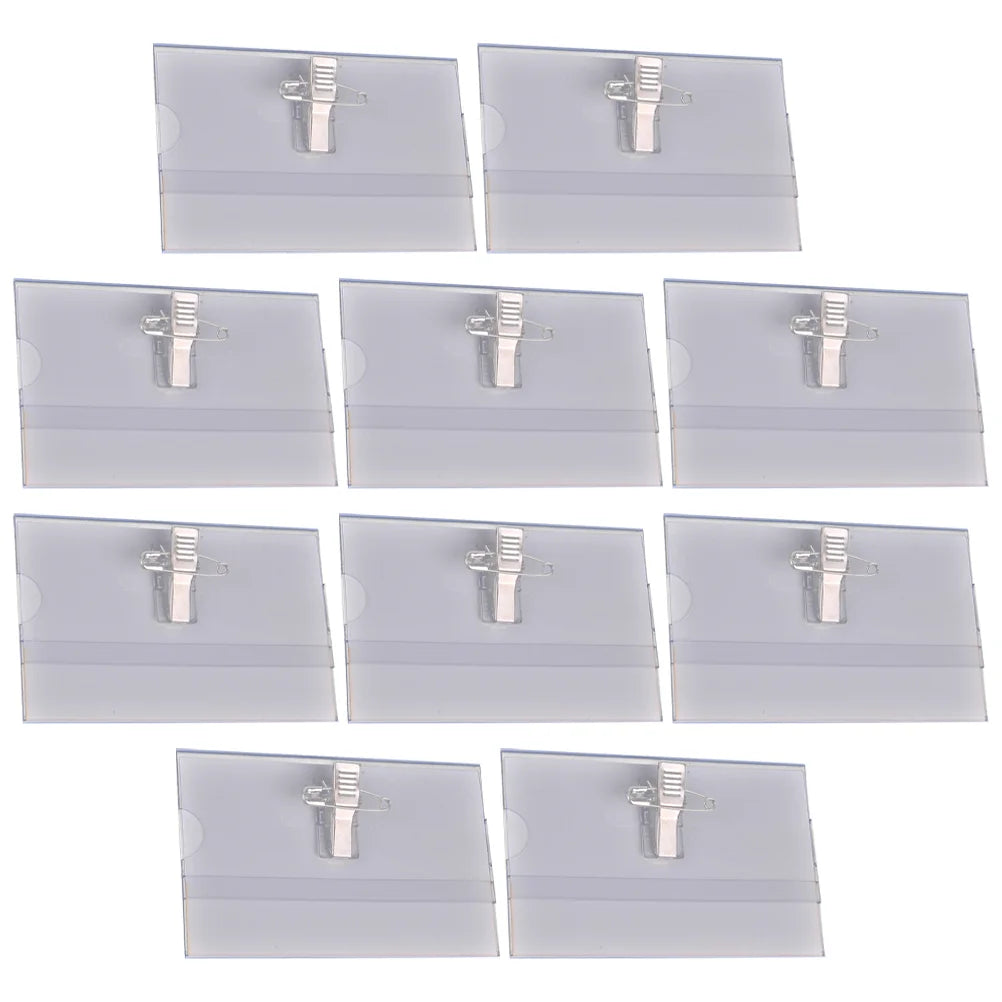 Transparent Badge Name Tag Holders Clips in USA