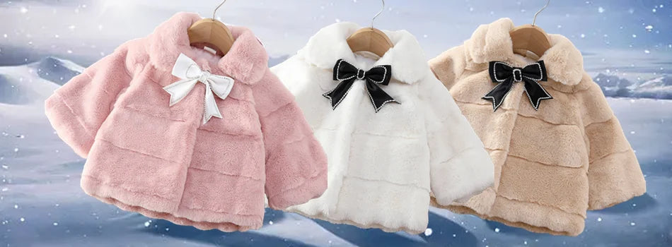 Baby girl clothes winter coat thick warm wool in USA