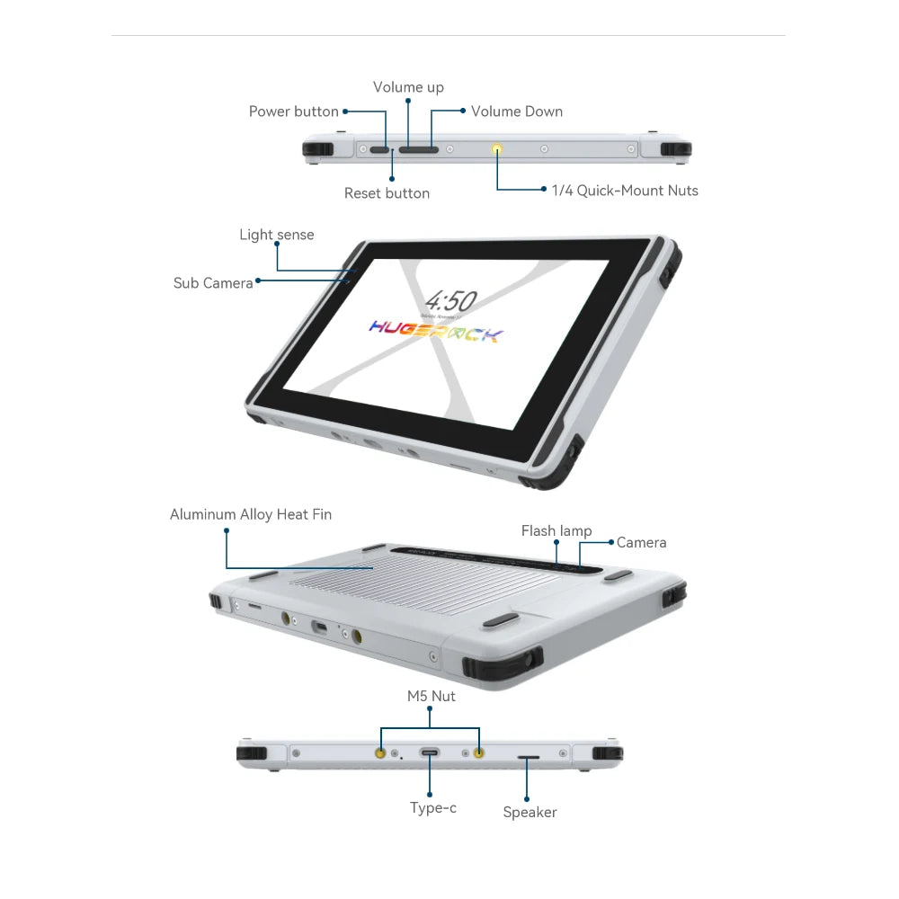 2600Nits Drone Rugged Tablet for DJI Mavic 3 MINI Air 2 PRO FPV UAV Co