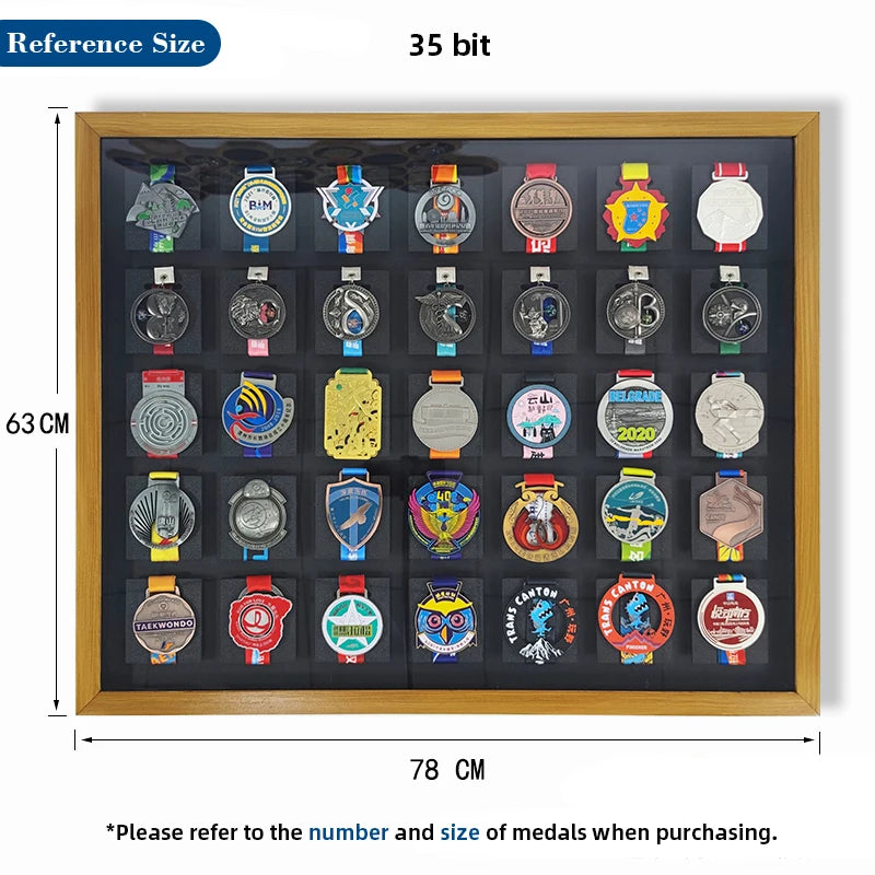 Solid Wood Frame，Marathon Medal Picture Frame, in USA.