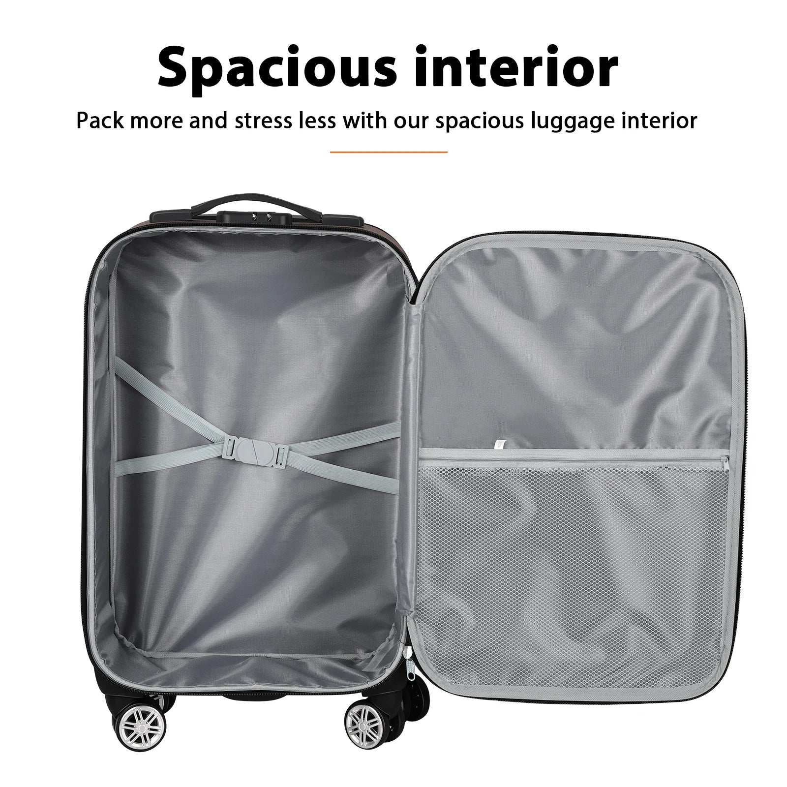 lightweight luggage rotating wheels Oxford fabric suitcase in USA