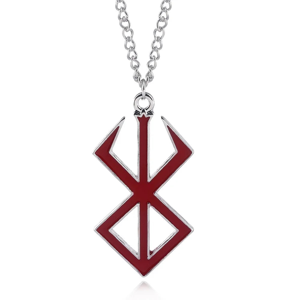 Berserk Necklace Guts Sword Logo Pendants Choker in USA