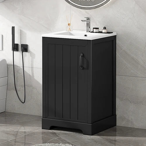 FENGSHUO Simplicity Black Bathroom Vanity With Sink Bathroom in USA.