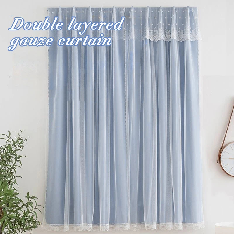 Ins Lace Curtains Window Hanging Curtains Living Room Bedroom in USA.