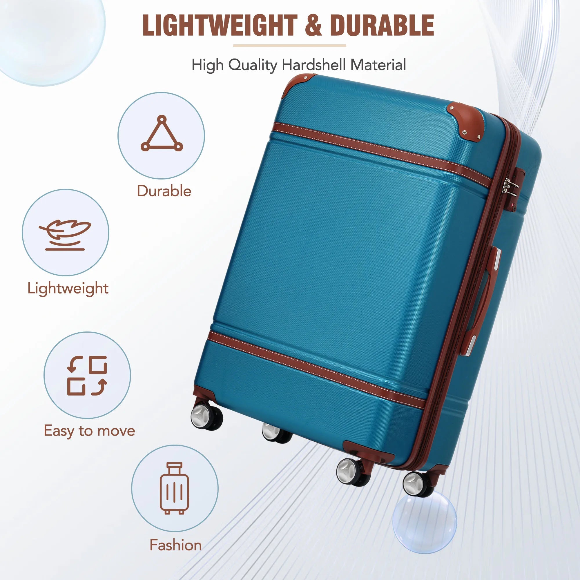 Expandable Lightweight Suitcase Spinner Wheels in USA