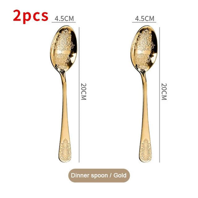 Stainless Steel Cutlery Set Portable Dinnerware Set