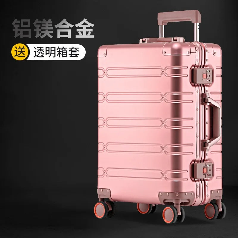 Aluminium Suitcases Wheeled Trolleys Business Trip in USA