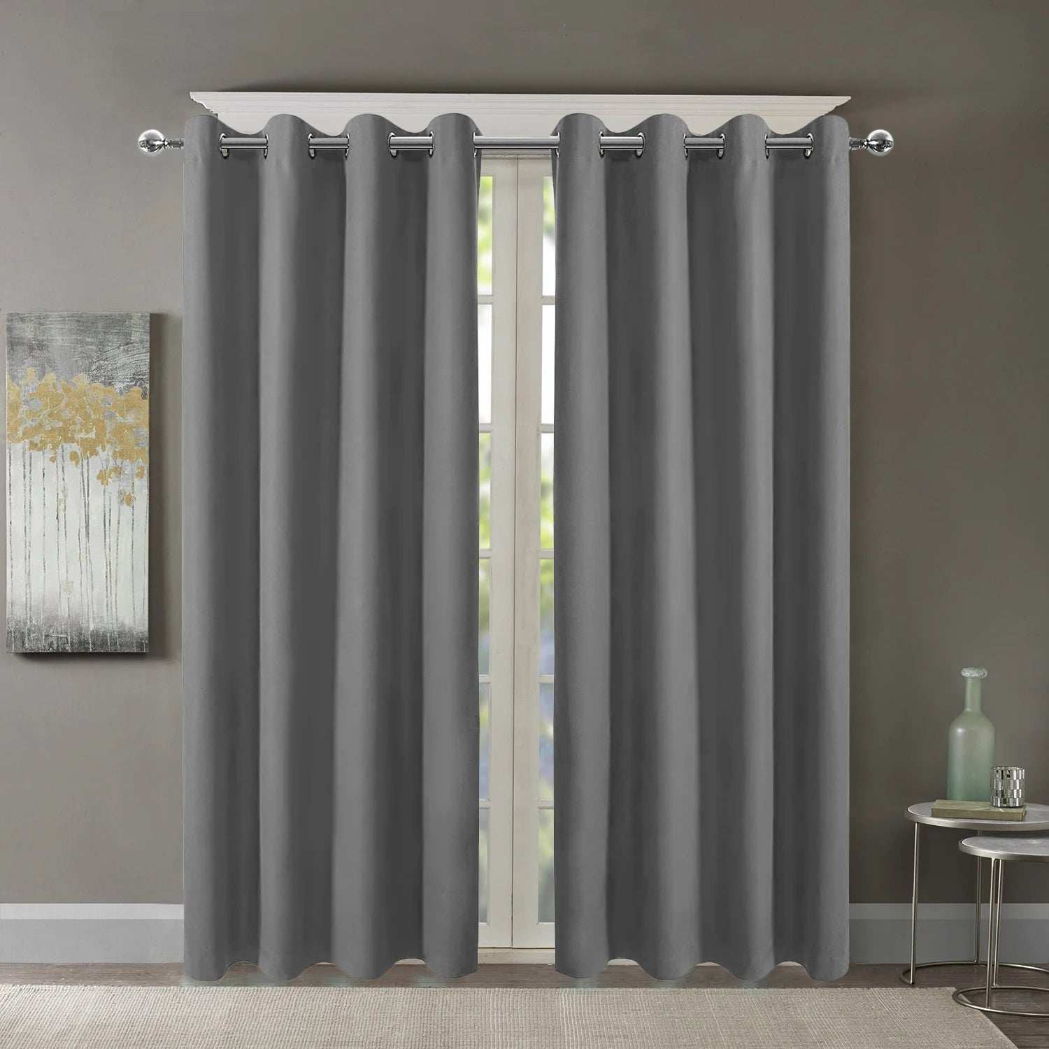 L Blackout Curtains with Grommet Top Room Darkening in USA