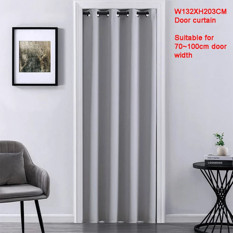 Pure White Blackout Curtain for Doorway Privacy Thermal Insulated in USA