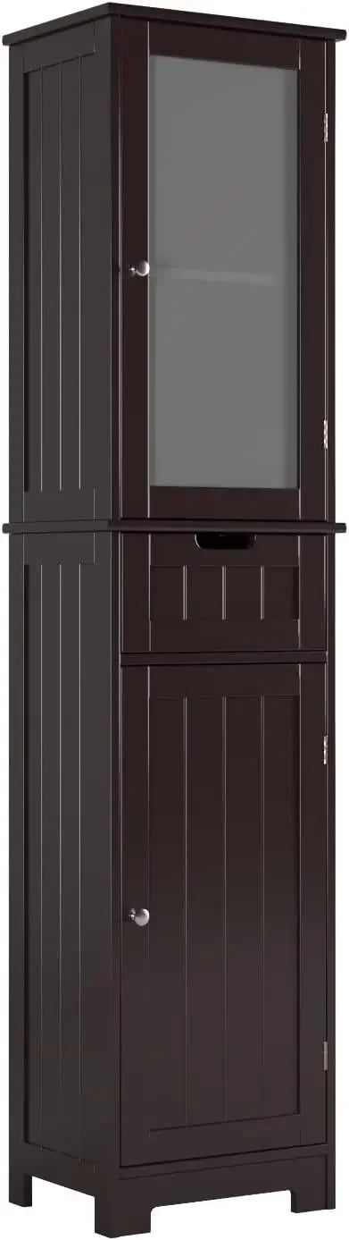 Bathroom Cabinet, Storage Cabinet with Doors Drawer