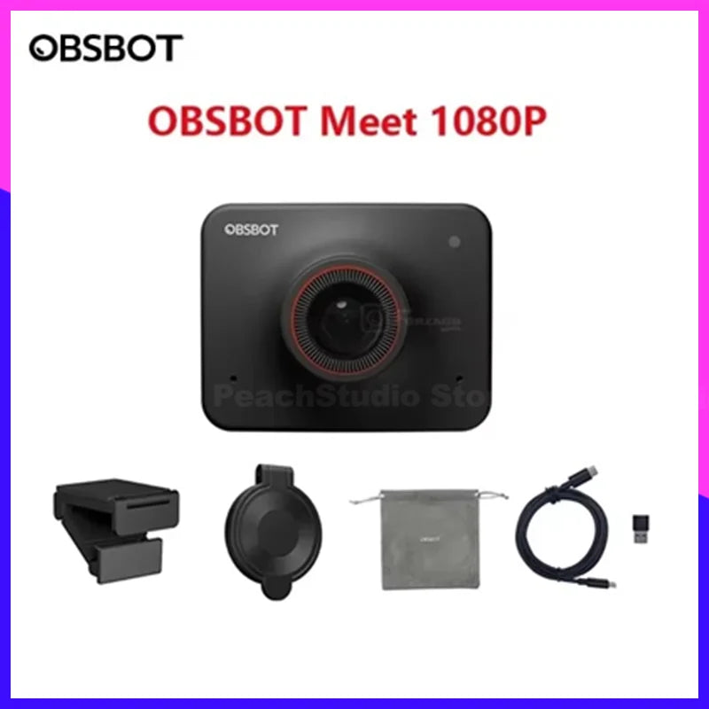 OBSBOT Tiny 2 4k Meet 4K PTZ Webcam AI-Tracking Auto-Framing Gesture C