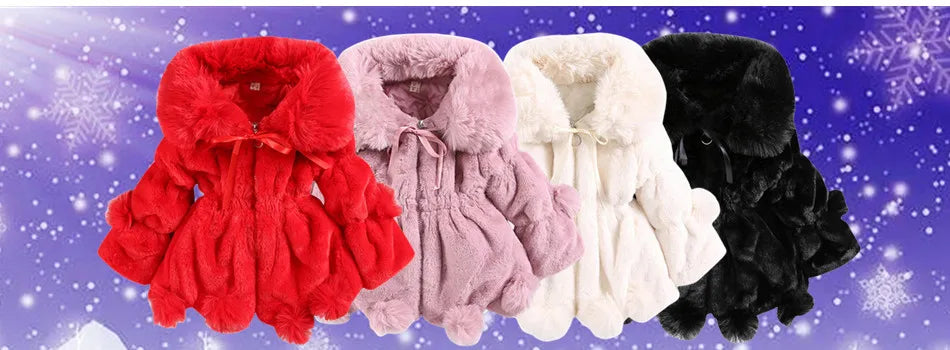 Baby girl clothes winter coat thick warm wool in USA