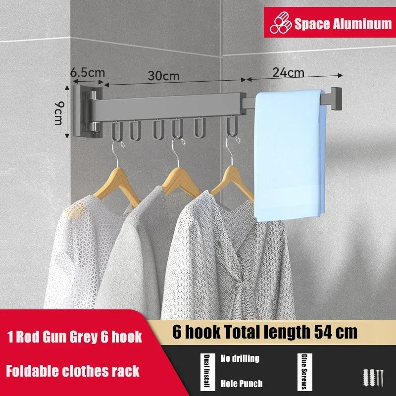 Retractable Cloth Drying Rack Folding Clothes Hanger IN USA.