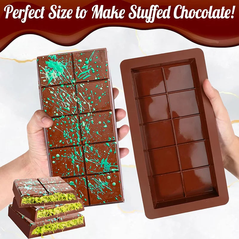 Silicone Chocolate Bar Molds Durable Easy Release Protein Bars in USA