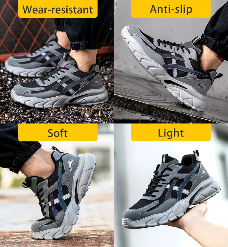 Safety Shoes Men New Steel Toe Men's Work Shoes in USA