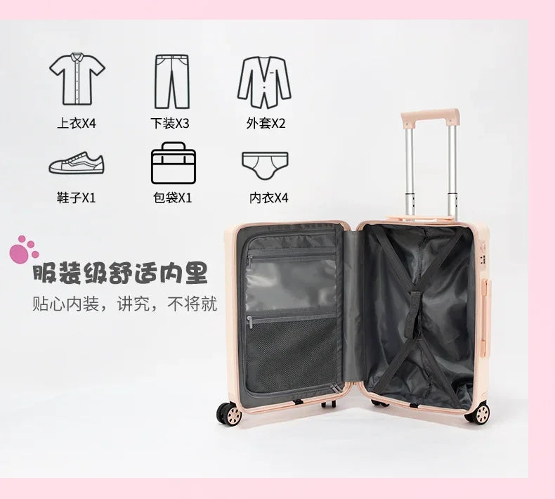 Candy Color Rolling Luggage Travel Suitcase Fashion in USA