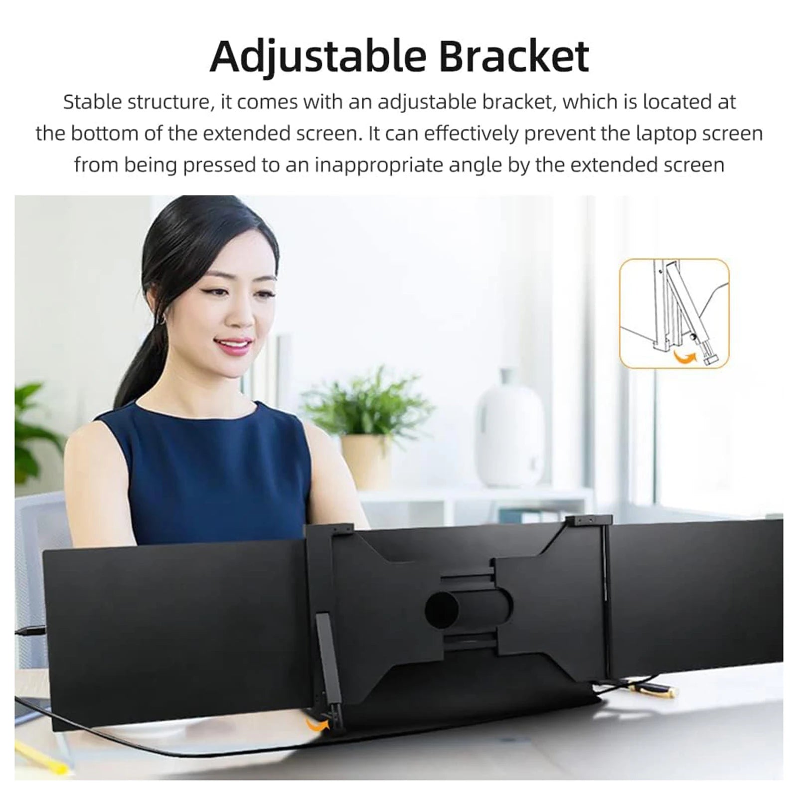 Portable Triple-screen Monitor Laptop Expansion Screen IN USA.