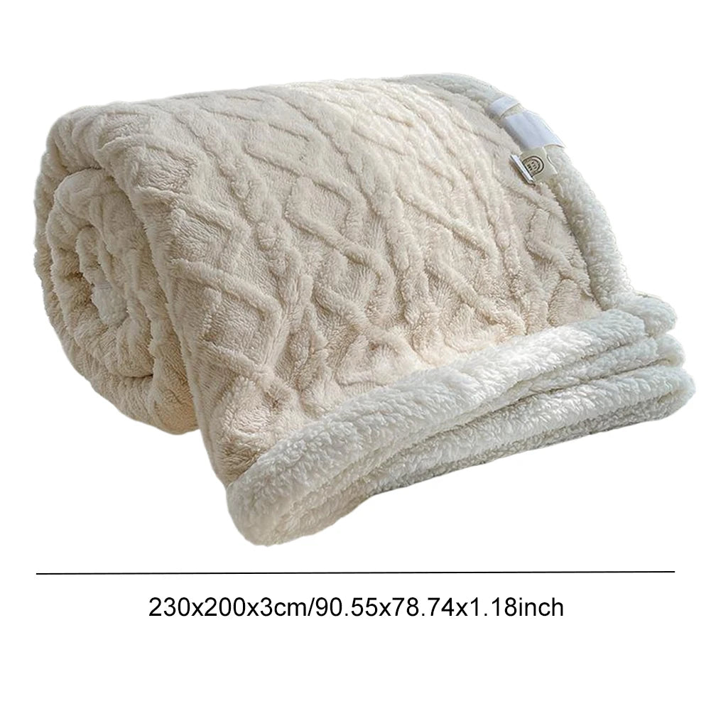 Thick Winter Warm Blanket Bed Artificial Lamb Cashmere in USA