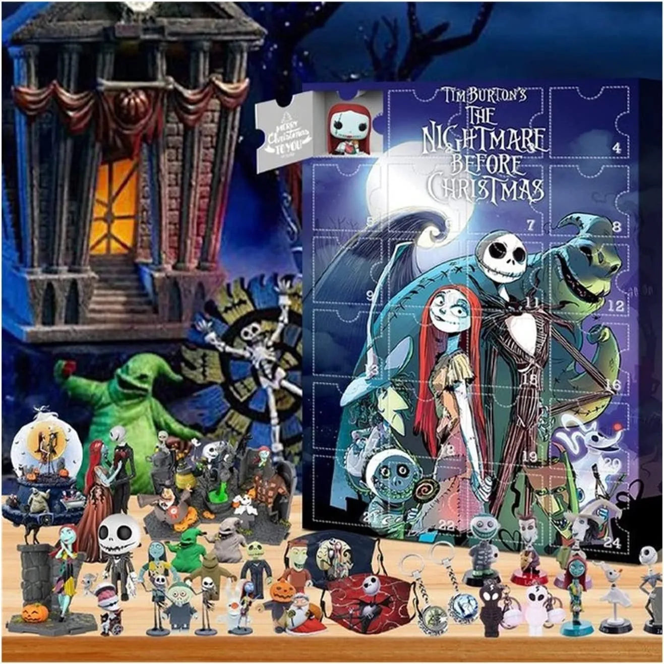 Halloween Doll Advent Calendar Contains 24 Gifts Halloween Horror Figu