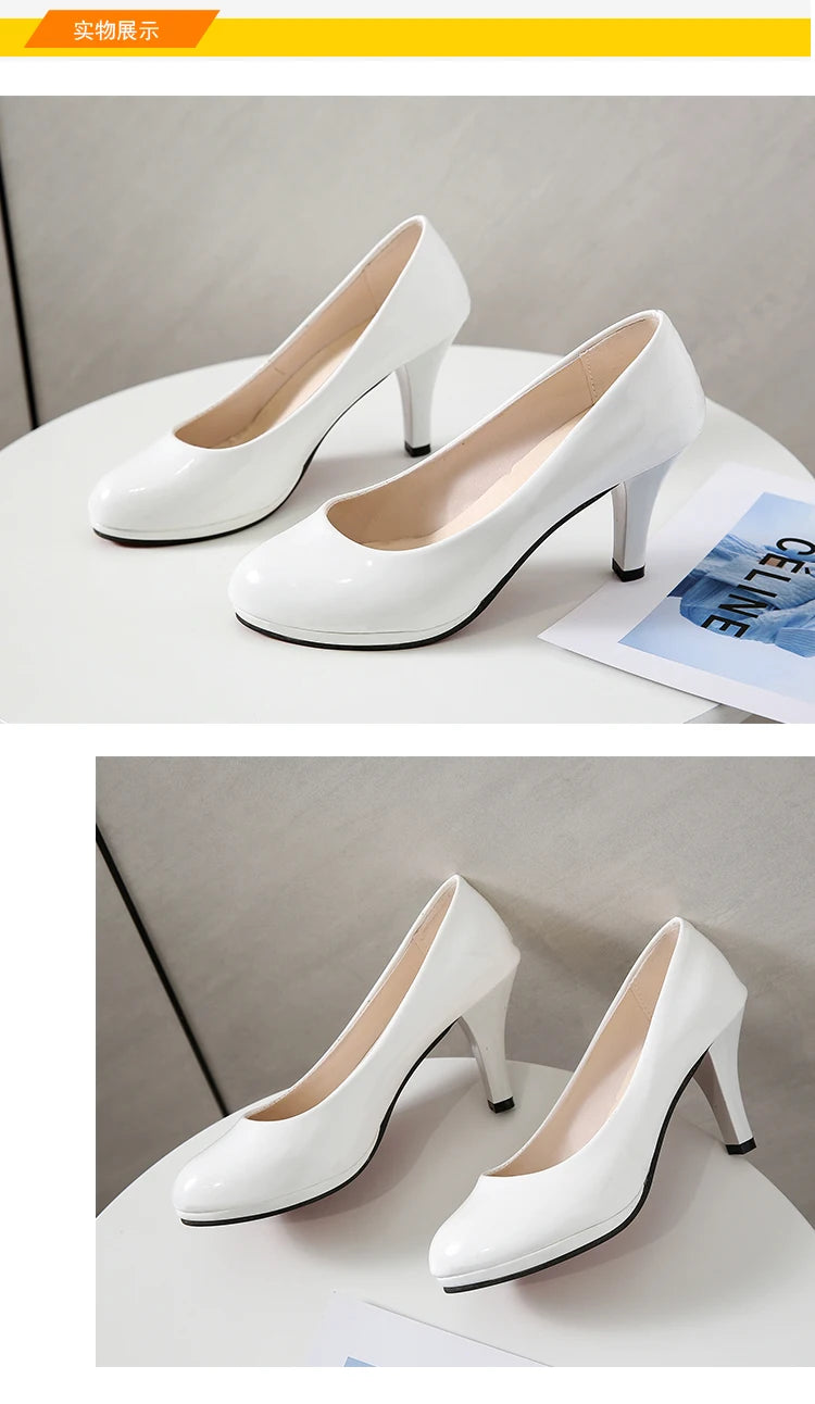 High Heels Shoes Women White Wedding Shoes in USA