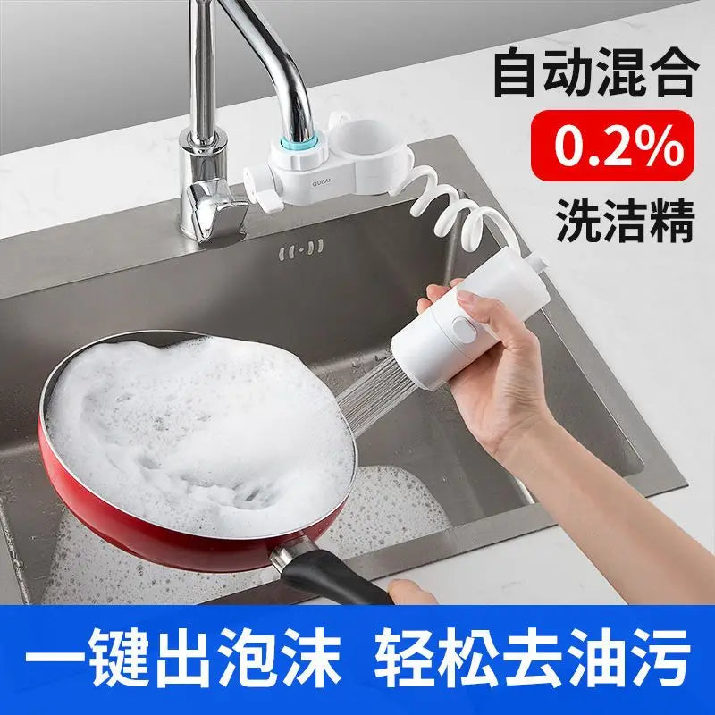 Automatic dishwashing liquid shower artifact brush pan in USA.