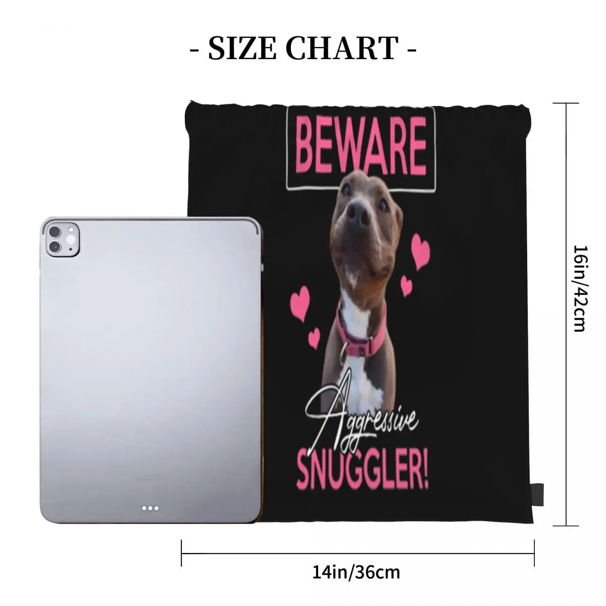 Pitbull Beware Aggressive Snuggler Design Latest IN USA.