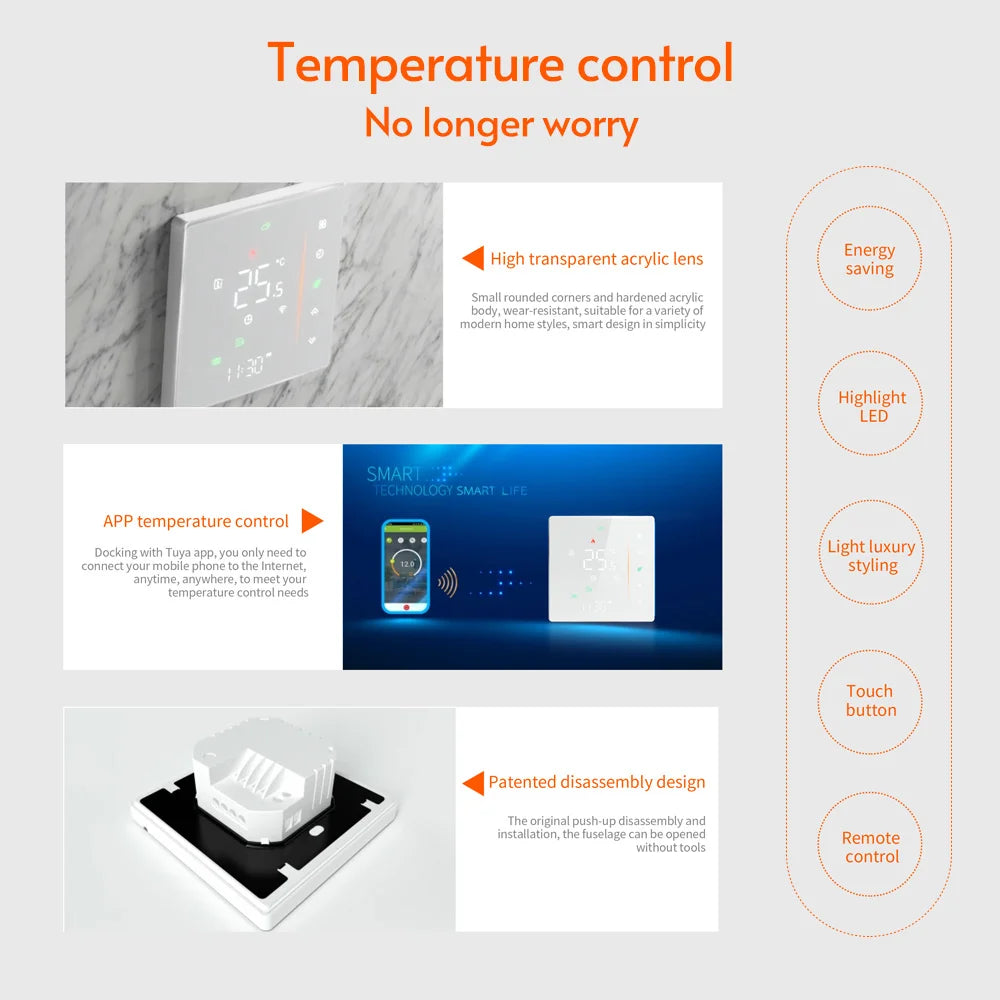 WiFi Smart Thermostat Temperature Controller Weekly IN USA.