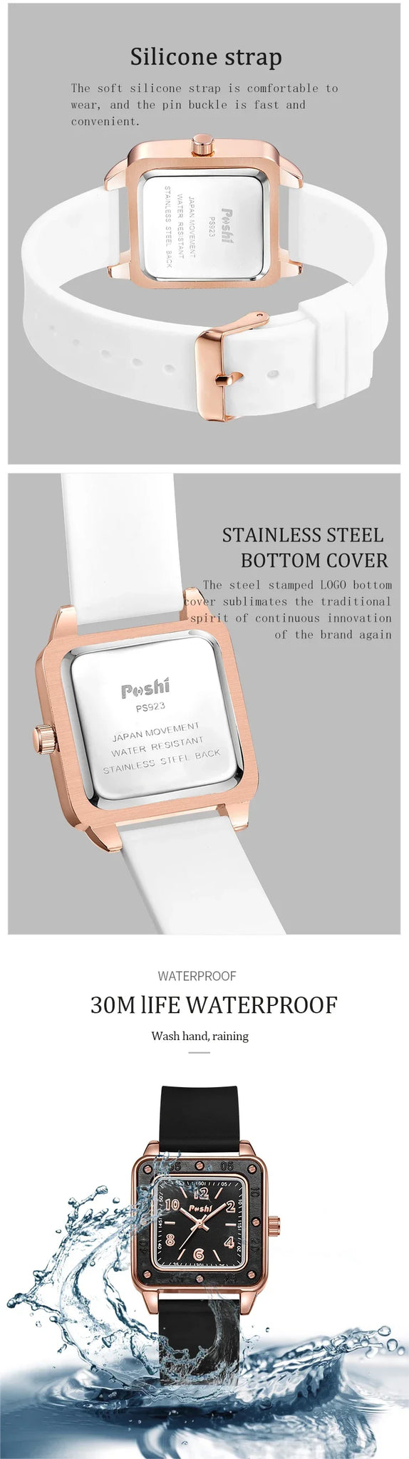 POSHI Women Quartz Watches Luxury Ladies Wristwatch in USA