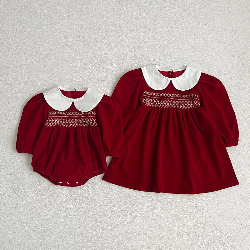 Baby Bodysuit Kids Sisters Cute Dress Girls Clothes in USA