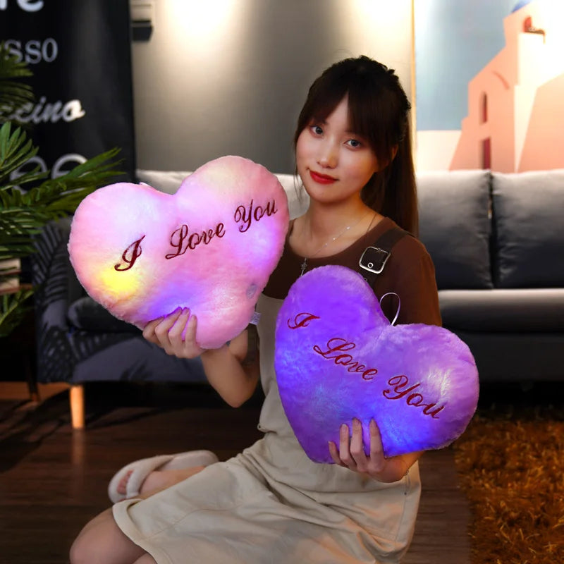 Children Plush Light Heart Toy Soft Present Birthday in USA