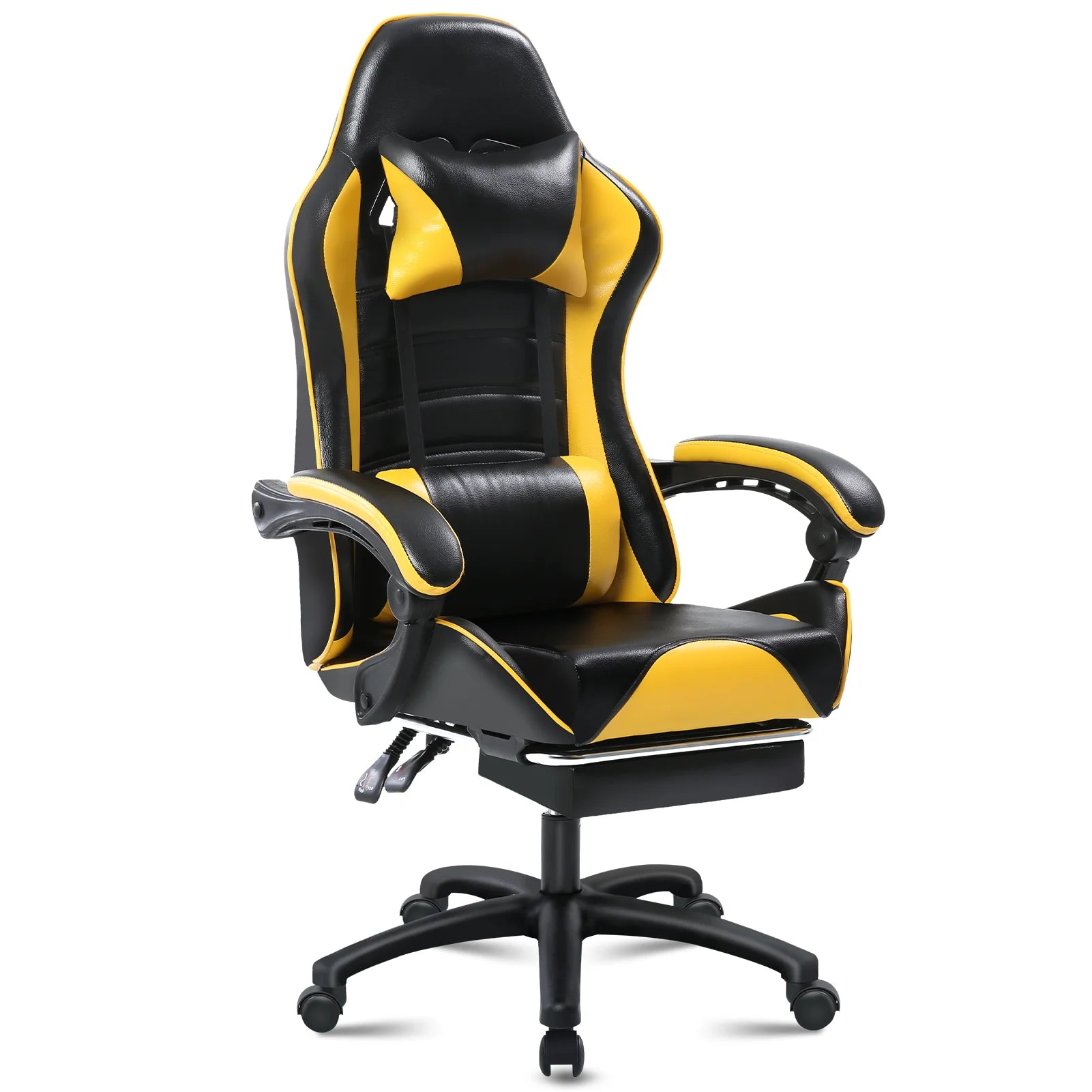 Ergonomic Gaming Chair with Footrest, PU Leather IN USA.