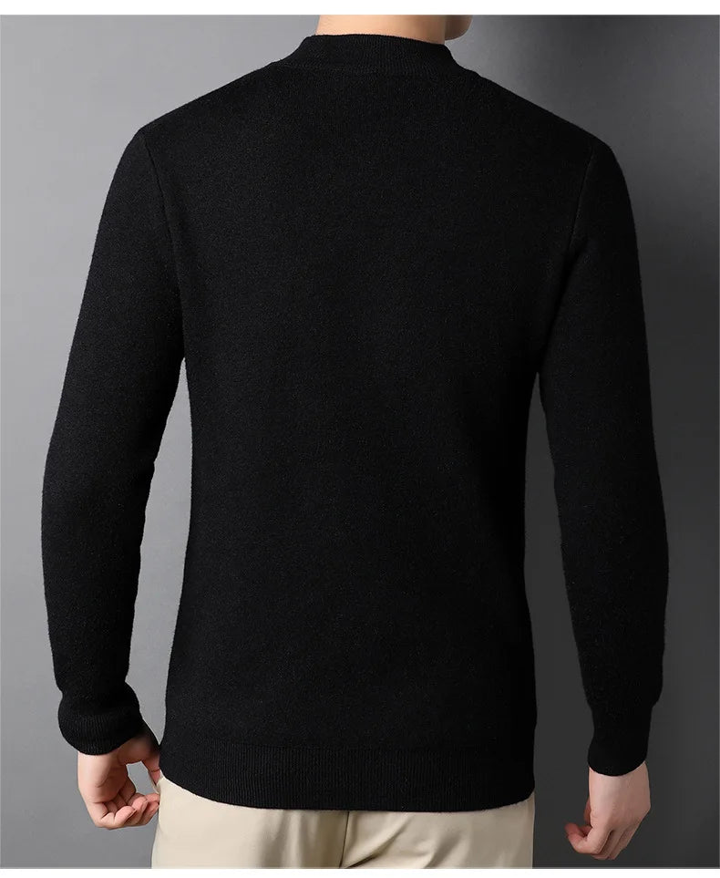 Brand New Men's Cashmere Sweater Half Turtleneck Men IN USA.