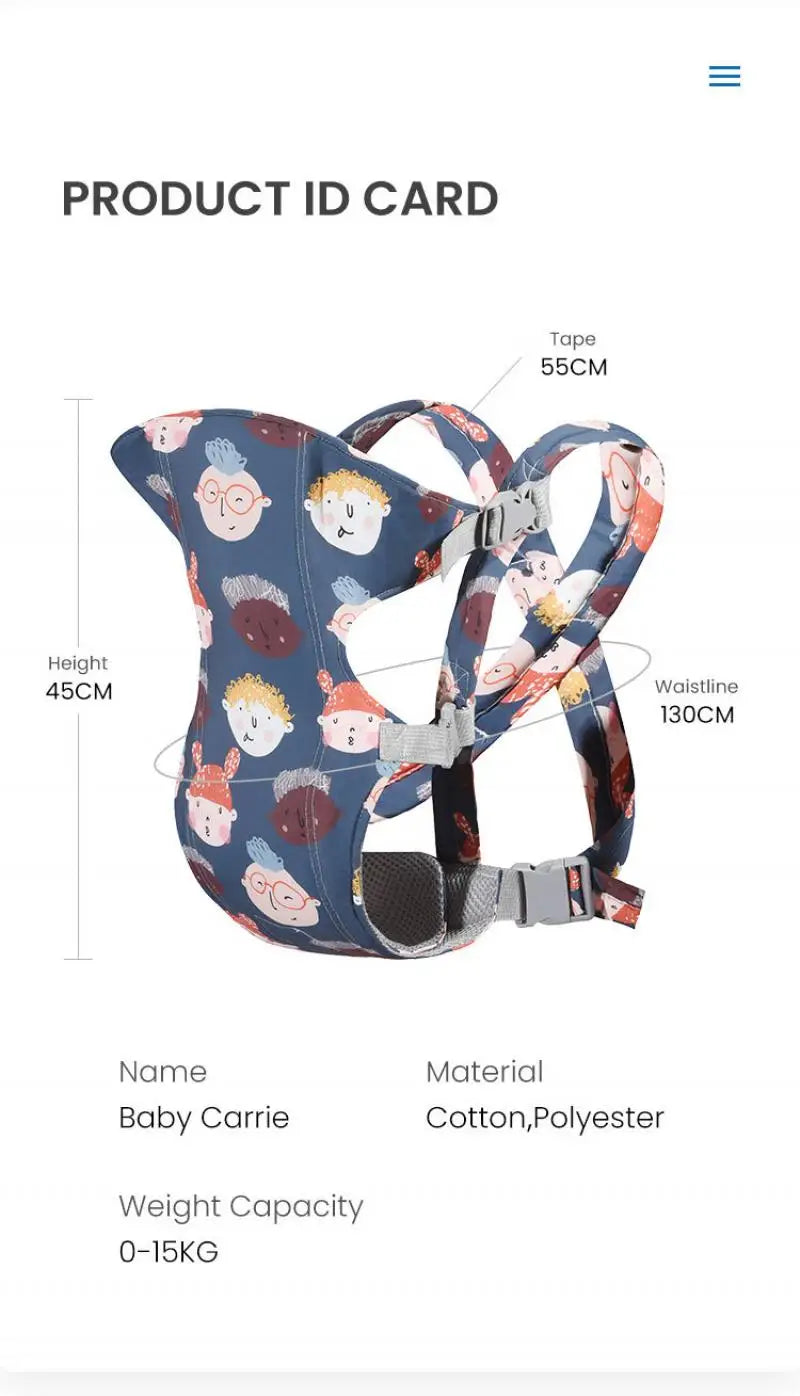 Multi-Functional Baby Carrier Front Carry Horizontal in USA