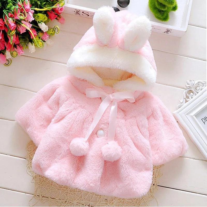 Baby girl clothes winter coat thick warm wool in USA