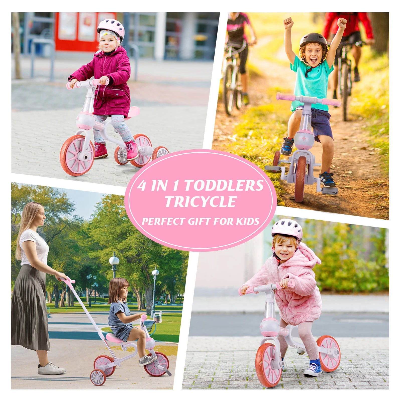 Girls Toddler/Baby Balance Bike Push Bike Riding Trikes Toys in USA