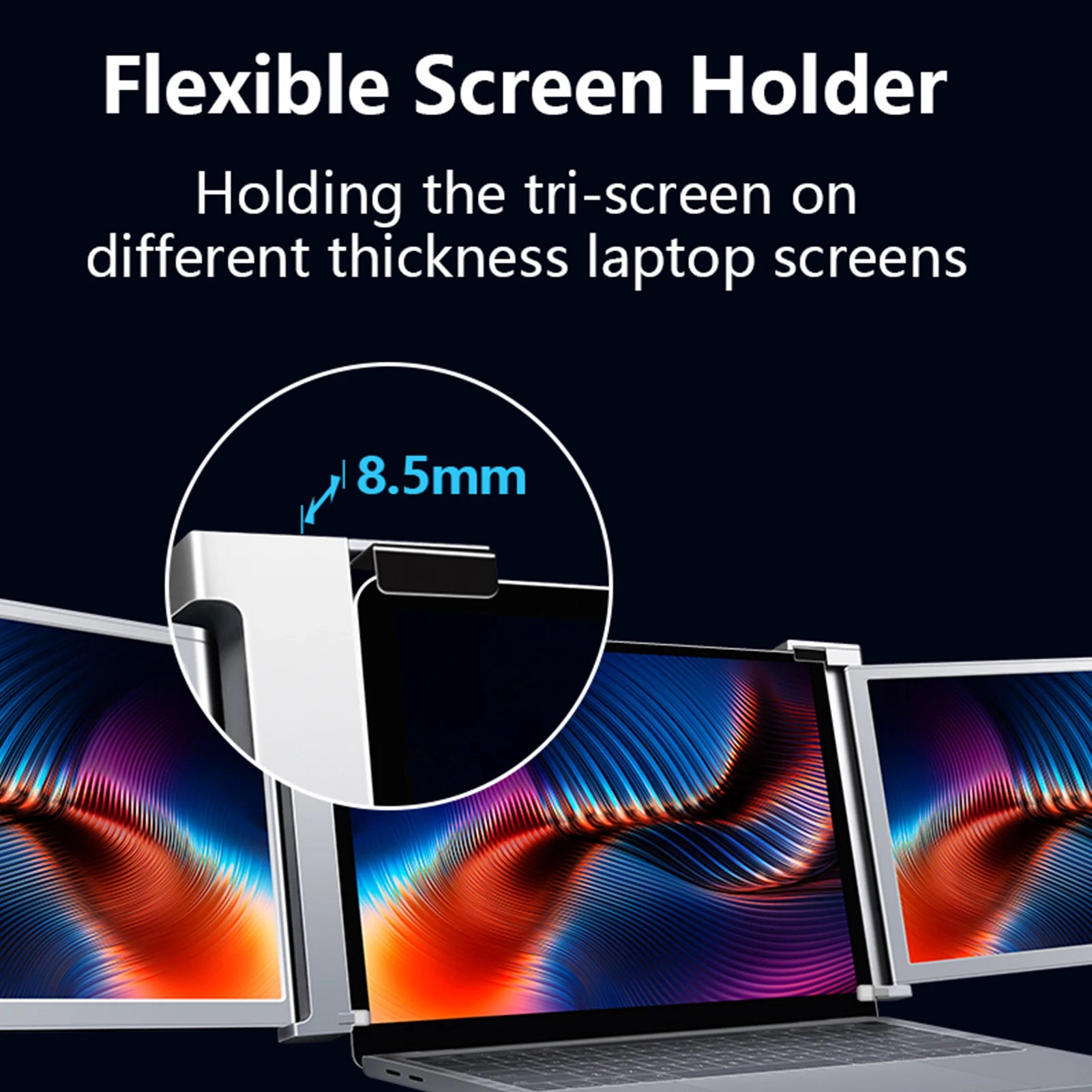 Portable Triple-screen Monitor Laptop Expansion Screen IN USA.