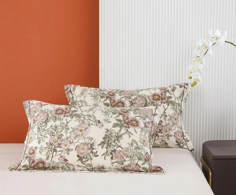 Duvet Cover, Thread Count Cotton Printed Luxury Floral Comforter