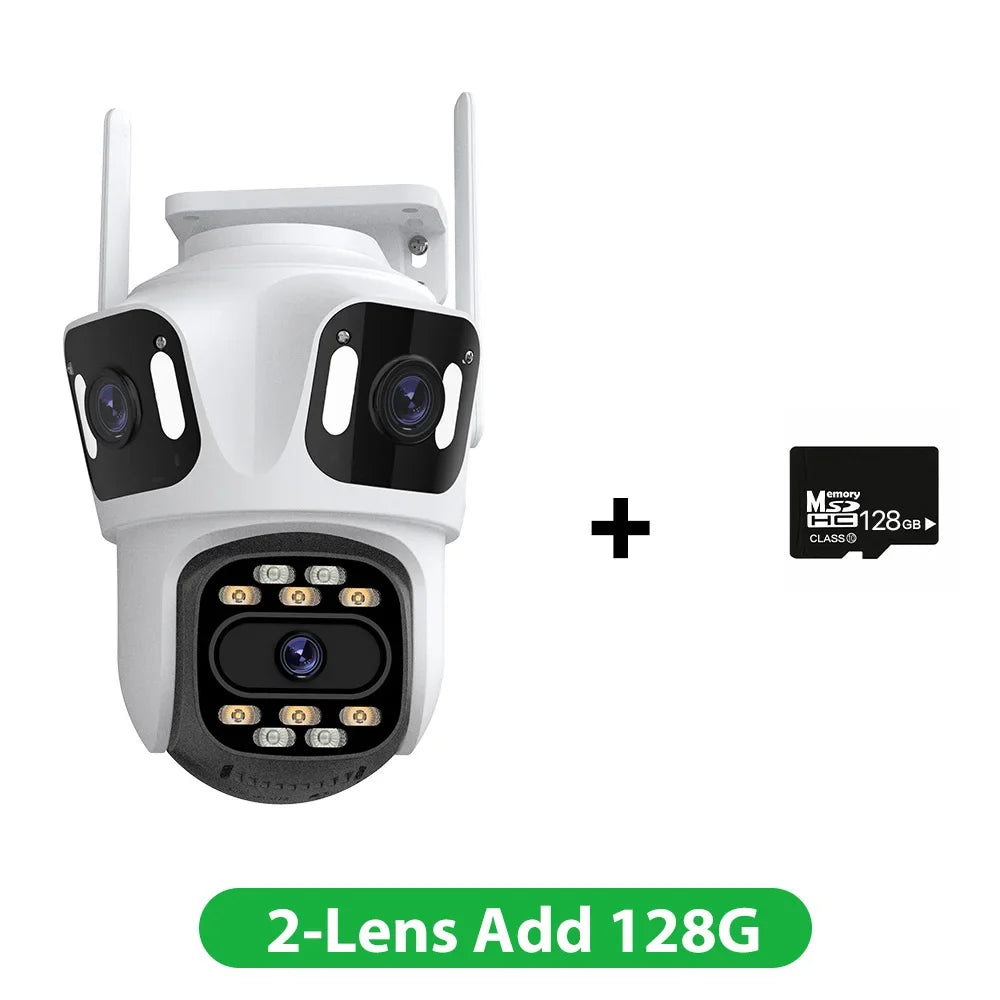 Three Screen IP Camera WiFi External Dual Lens IN USA.