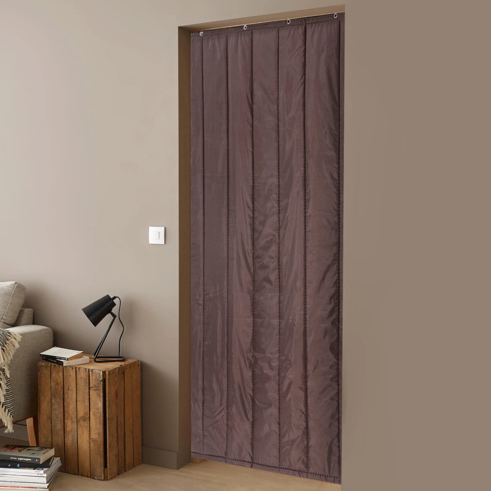 Insulated Door Curtain Thermal Cover Soundproof Winter Doorways in USA