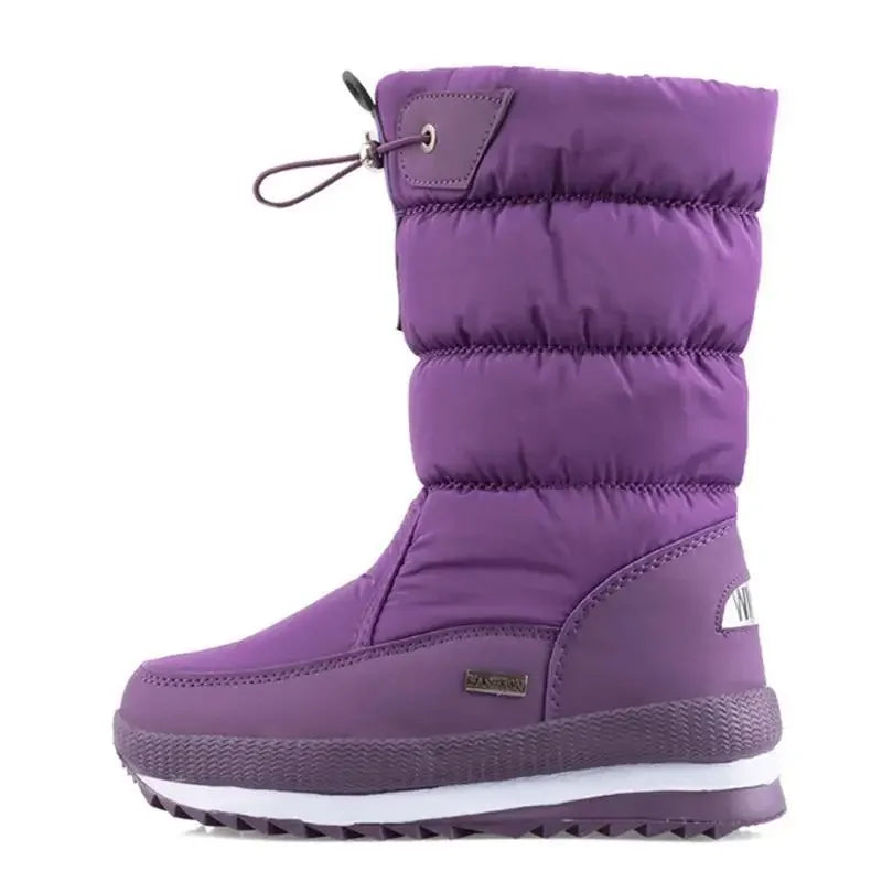 Women Snow Boots Platform Winter Boots Thick Plush Waterproof in USA