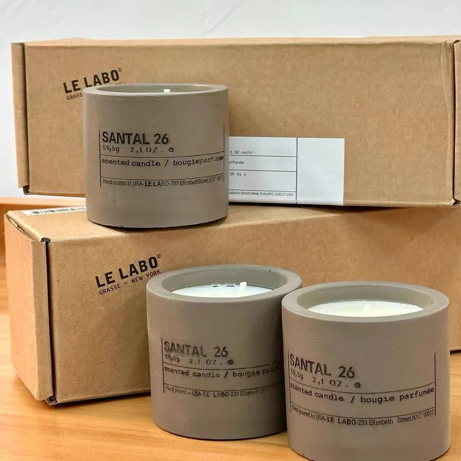 Laboratory Scented Candle Sant Concrete Jar in USA.