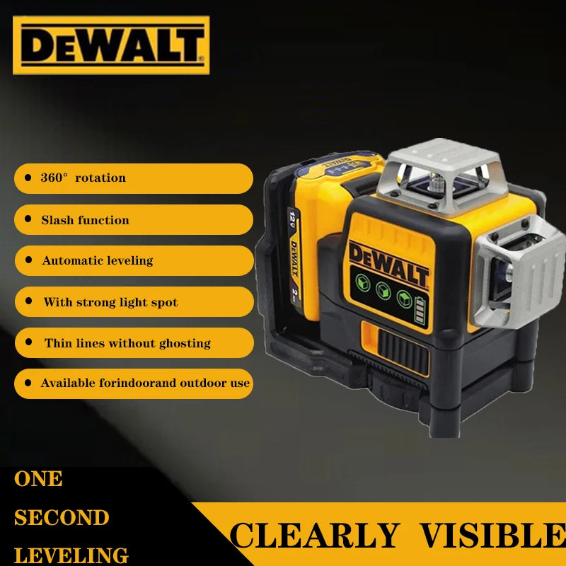 DEWALT DW089LG Green Beam Laser Level Tool Self-Leveling