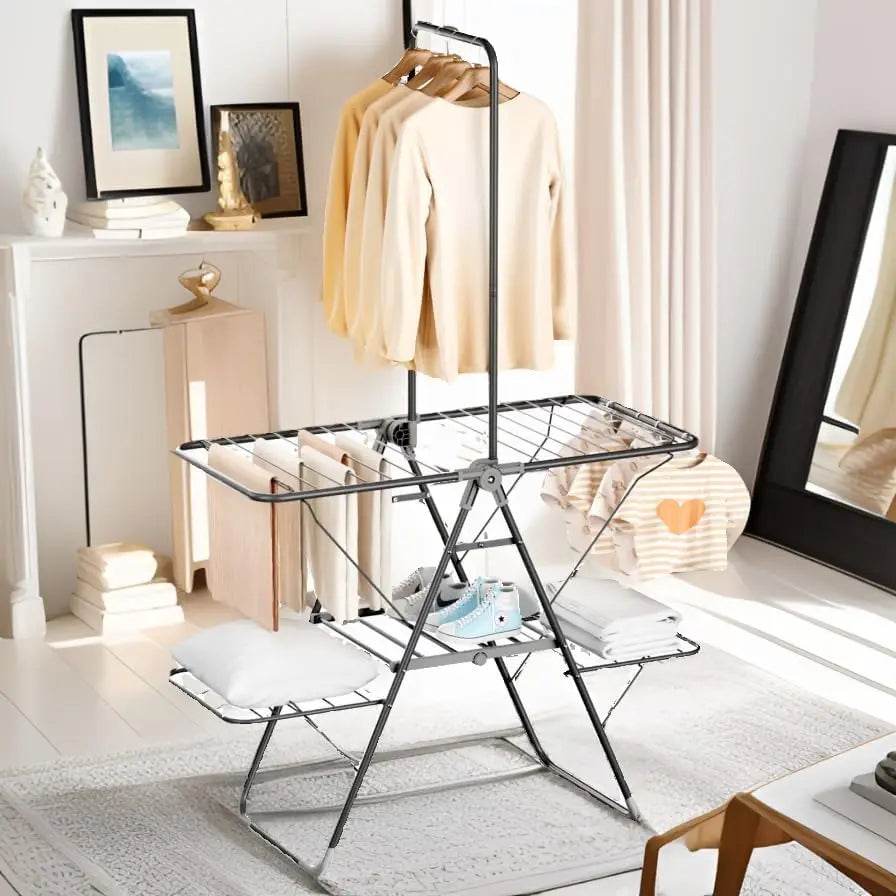 Clothes Drying Rack Foldable, Large Laundry Drying IN USA.