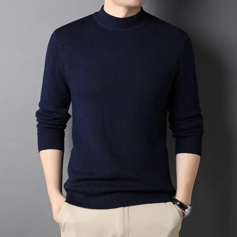 Brand New Men's Cashmere Sweater Half Turtleneck Men IN USA.