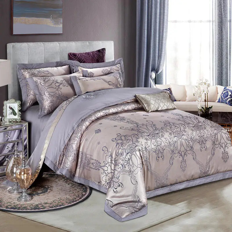 Bedding Sets Floral Grey Pink Comfort Duvet Pillowcase Flat Bed