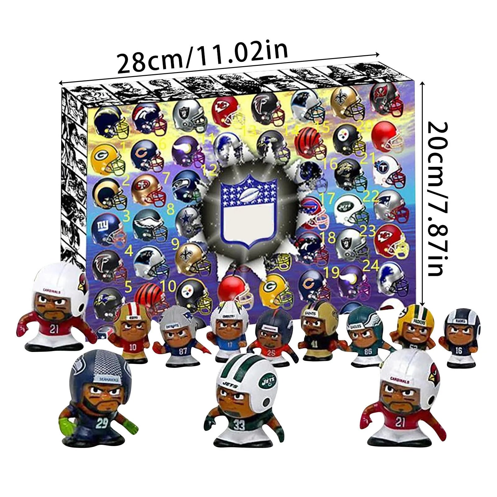 Partys Animal Teenymates Series 13 Advent Calendar, 24 Figures, Team C