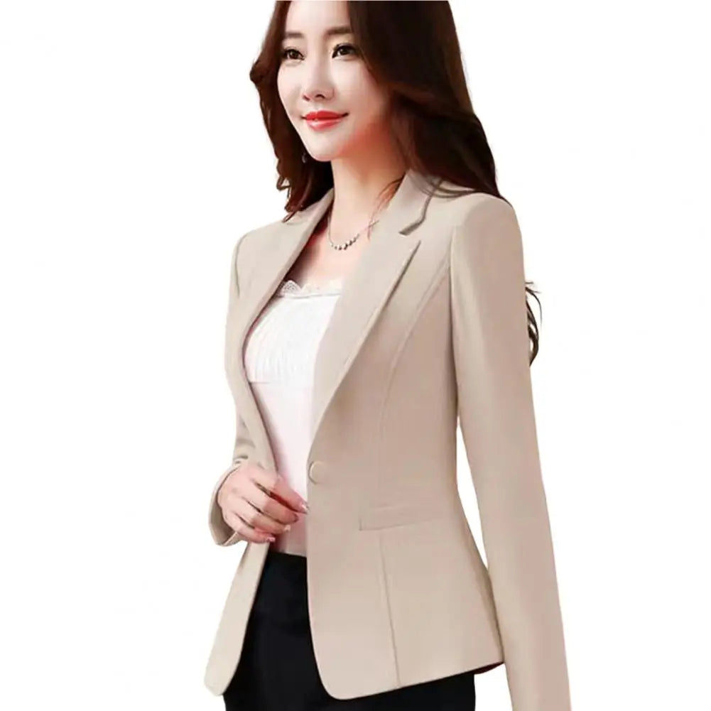 Slim Fit Korean Suit Coat Women Blazer Streetwear in USA