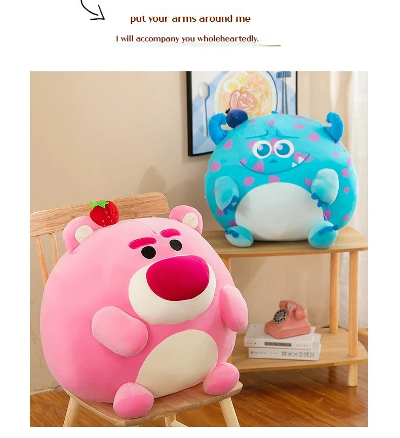 Disney Lotso Stitch Round Plush Doll Toys Kawaii in USA